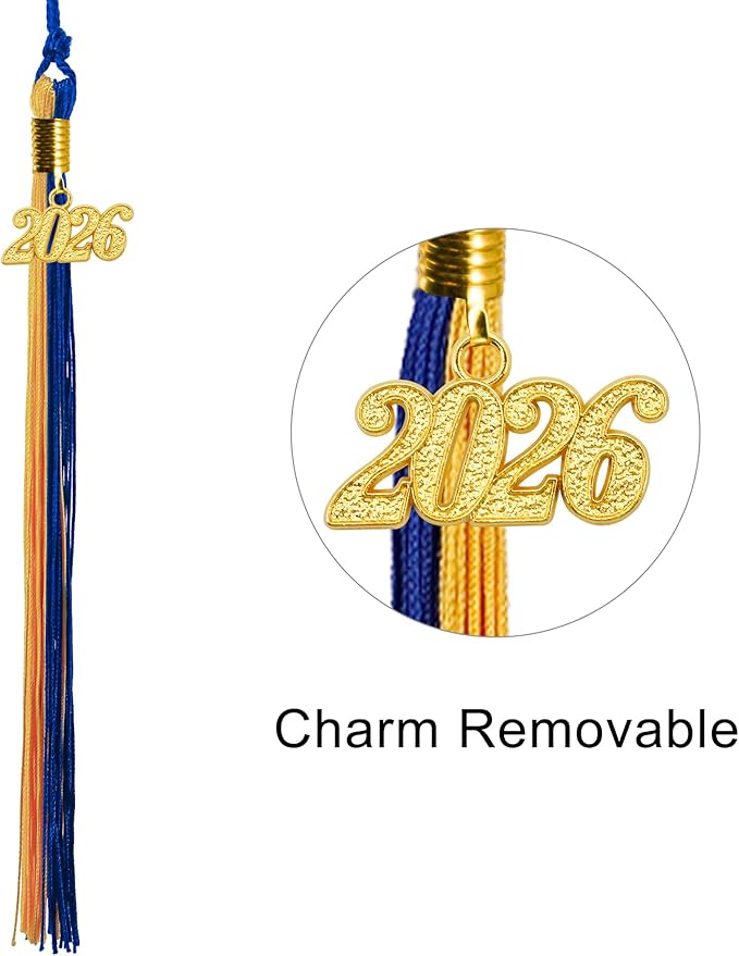 GraduationMall Matte Graduation Cap with 2026 Tassel for High School & Bachelor