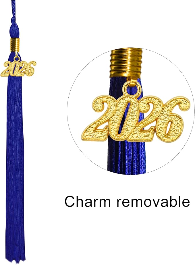 GraduationMall Matte Graduation Cap with 2026 Tassel for High School & Bachelor