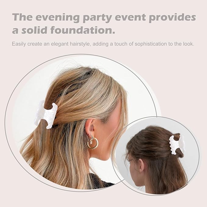 Premium durable acetate butterfly hair clips, 4 Pack. Medium Size Acetate Hair Claw Clips with Secure Hold,Perfect for Updos(2.76 x 1.66 in)