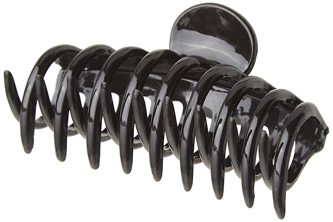 Goody Classics Large Sprial Claw Clips - 12-Pack, Assorted Colors - Great for Easily Pulling Up Your Hair - Pain-Free Hair Accessories for Women, Men, Boys, and Girls