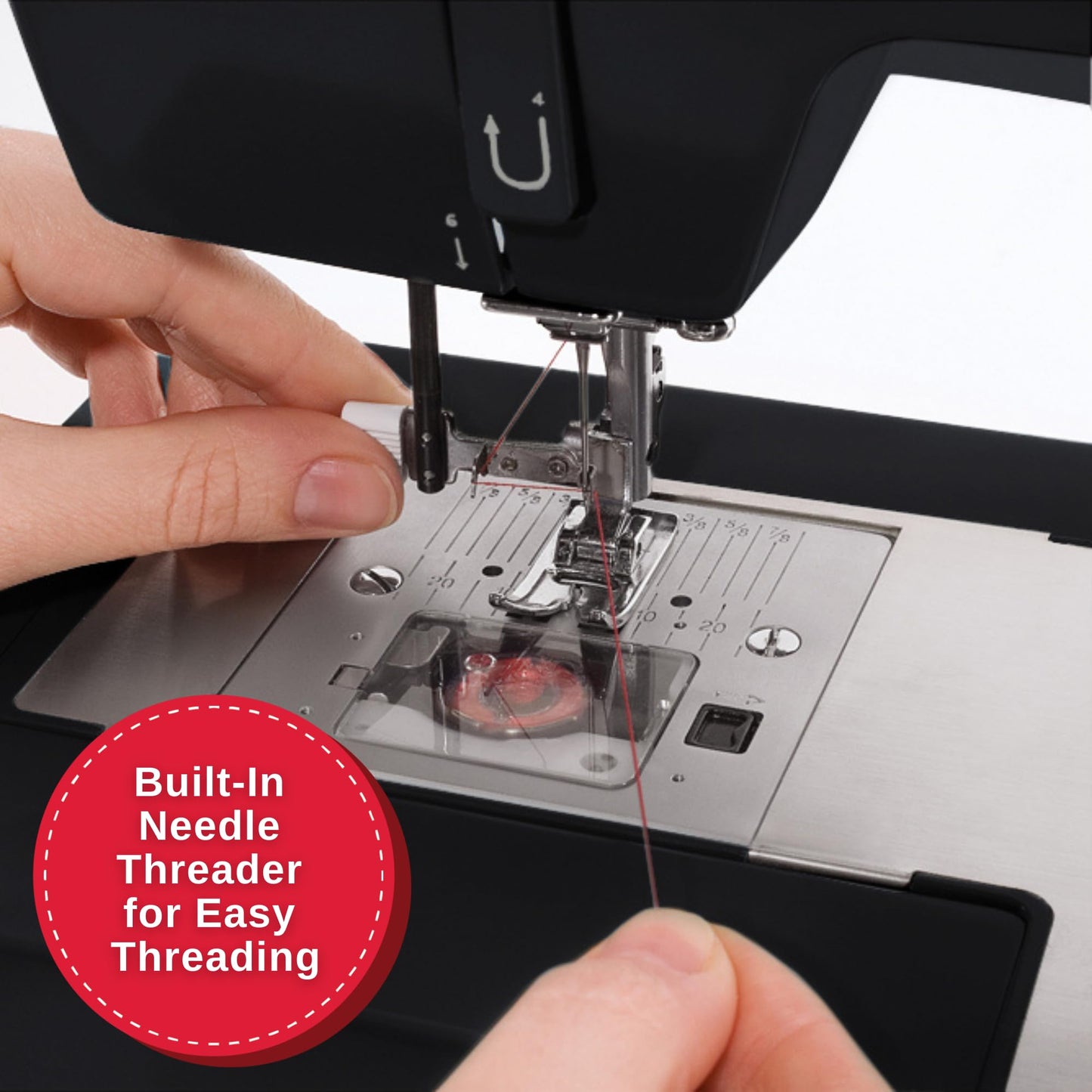SINGER® Heavy Duty 4432 (Black) High Speed Sewing Machine +Accessory Kit | 32 Built-In Stitches Deliver 110 Stitch Applications | 50% More Power for Thick Fabrics, 1100 Stitches/Min, 1-Step Buttonhole