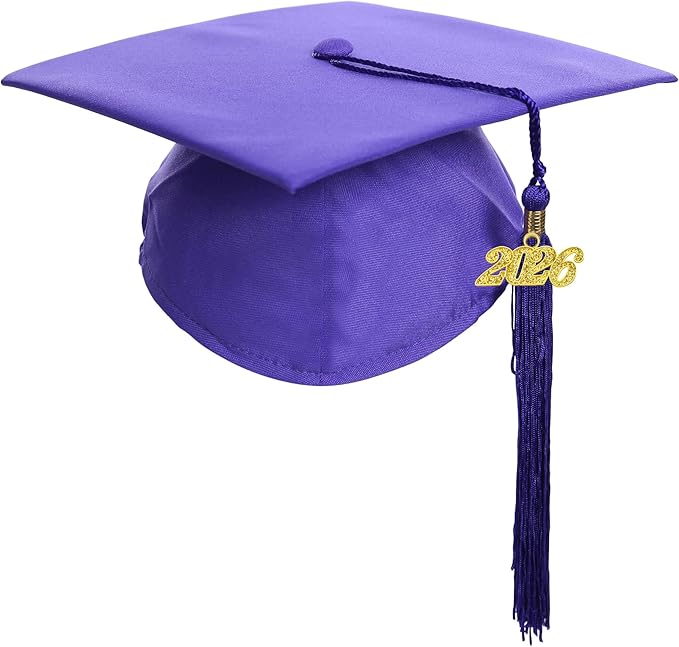 Newrara Graduation Unisex Matte Adult Graduation Cap with Tassel