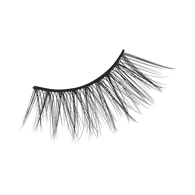 KISS Magnetic False Eyelashes and Eyeliner, Ã¢ÂÂTemptÃ¢ÂÂ, 14mm, Easy to Apply, Reusable, No Glue, Flexiband Technology, Precision Felt Tip, Fortified Formula, 1 Pair Strip Lashes