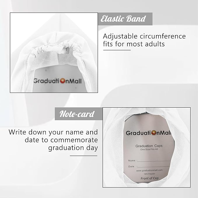 GraduationMall Matte Graduation Cap with 2026 Tassel for High School & Bachelor