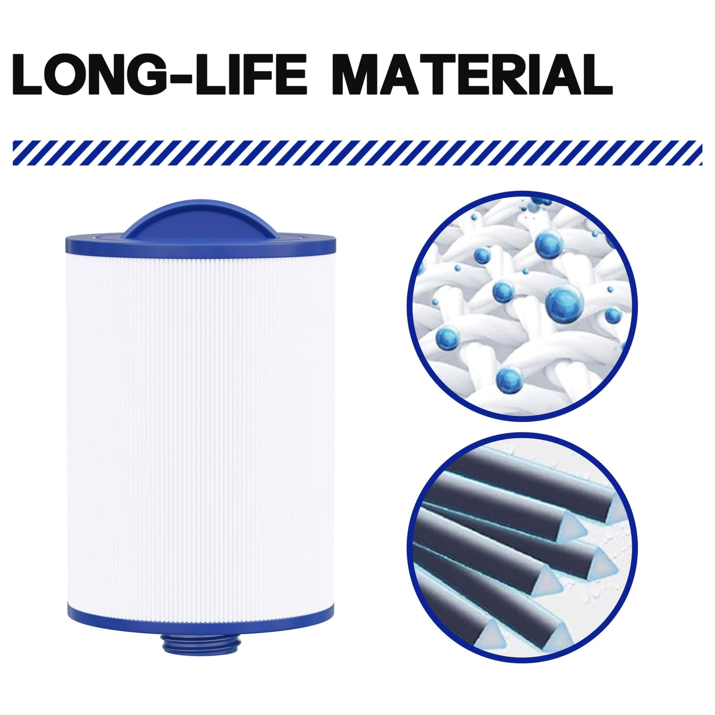 Wowreed Spa Filter Compatible with 6CH-940, PWW50P3 (1.5" SAE Coarse Thread), FC-0359, 03FIL1400, 817-0050, 2 Pack