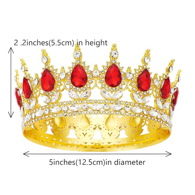 YOUlDIANZI Queen Crown Rhinestone Wedding Crowns and Tiaras for Women Costume Party Hair Accessories Princess Birthday Crown Crystal Bridal