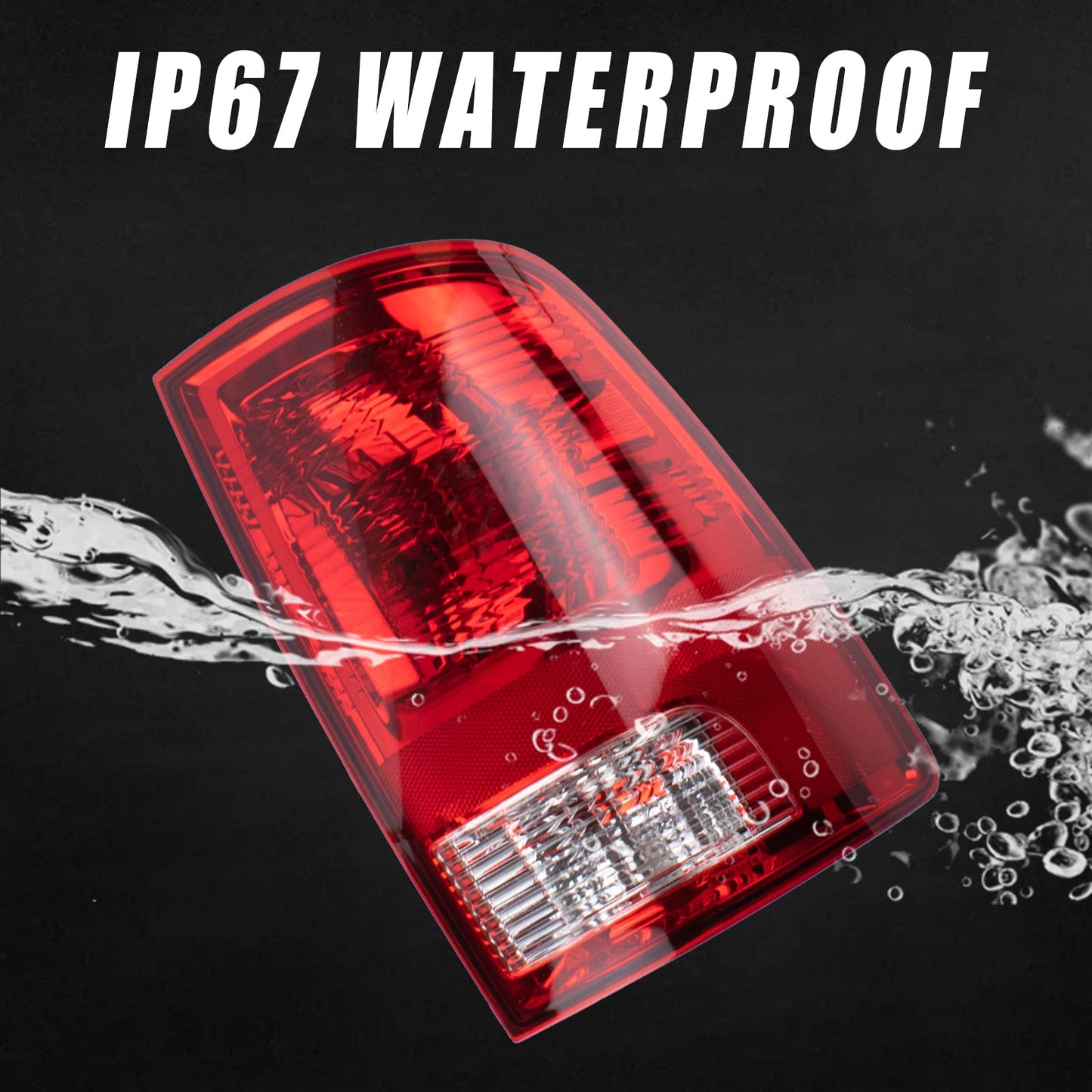 Boine Left Side Tail Light Compatible With 2009-2018 Dodge Ram 1500 2500 3500 - Bulb Included (Left Driver Side)