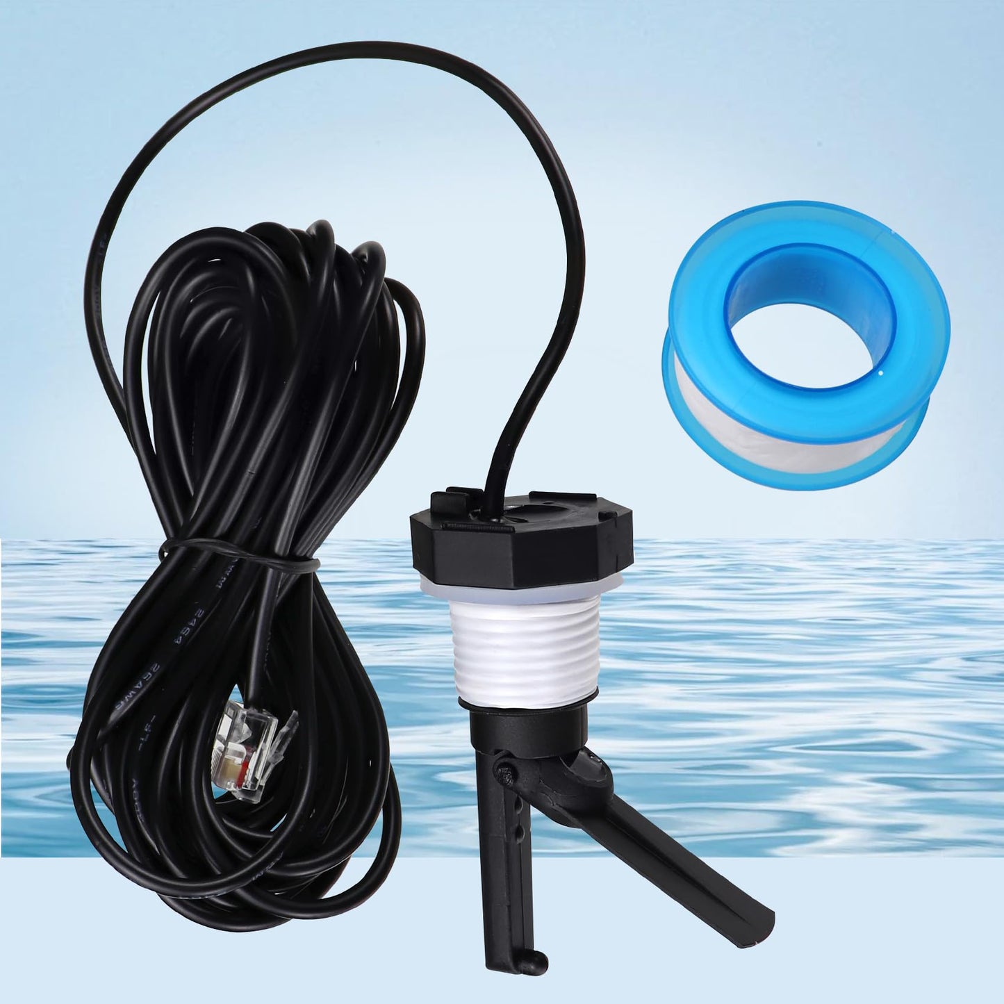 Glx-Flo-Rp Flow Switch for Hayward Goldline Aquarite Salt Systems, Pool Flow Sensor Suitable Hayward Salt Cell & Chlorine Generator, Flow Switch for Aqua Rite Swimming Pool Salt Cell with 15 Ft Cable