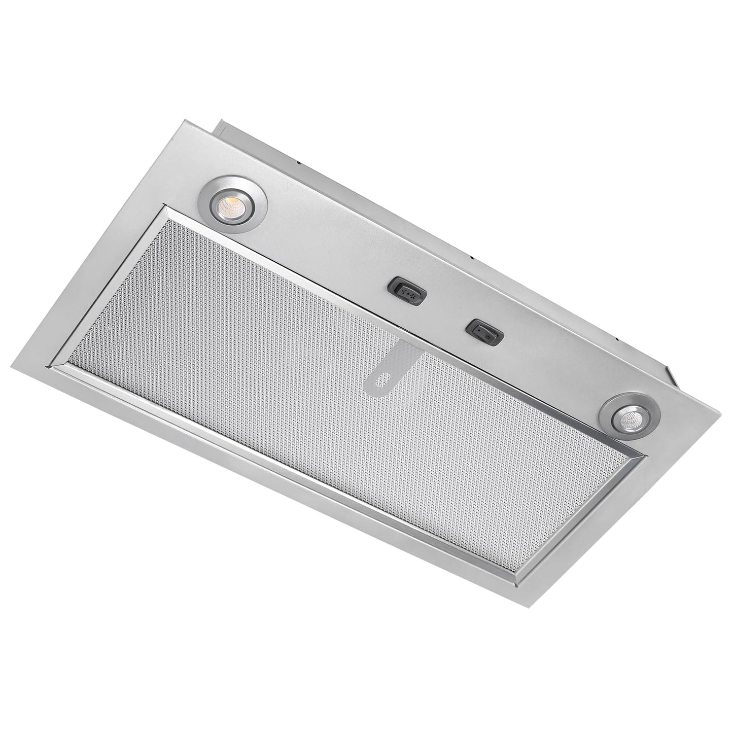 Upgraded PM300SS 21 Inch Insert Range Hood - Max 300 CFM Airflow, Custom Power Pack Vent Insert with 2-Speed Exhaust Fan & LED Light