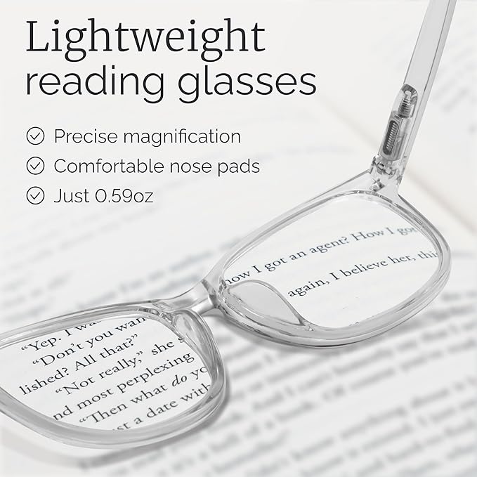 CCVOO Reading Glasses for Women/Men, Eyeglasses, Blue Light Readers for Women/Men, Computer Eye Glasses, Cheaters