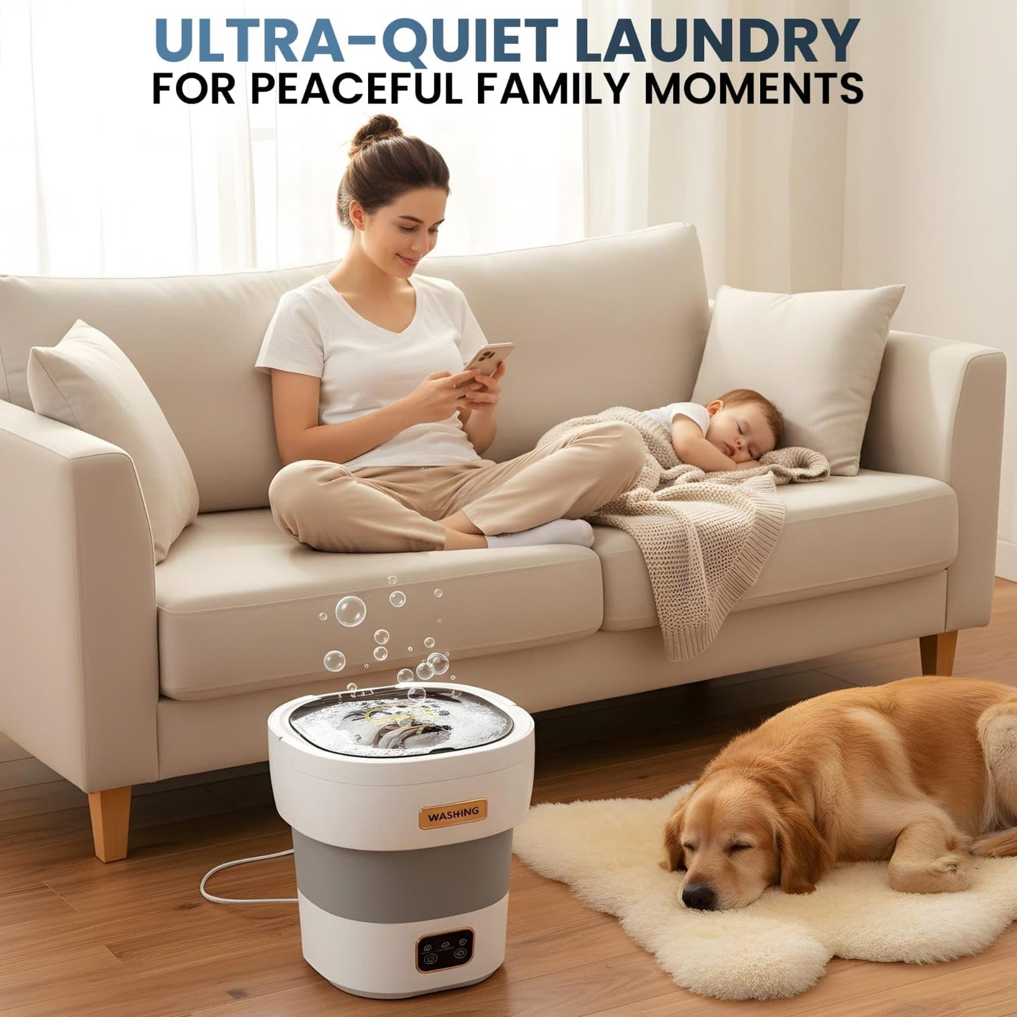 portable washing machine 15L small washer portable for underwear Delicate Cloths and light laundry Idel for Apartment Dorms Hotel and Camping
