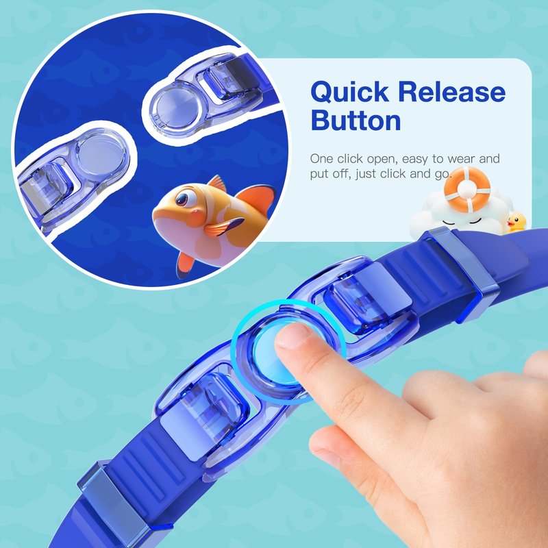 Braylin Kids Swim Goggles, 2-Pack Swimming Goggles for Children, Teens, Boys or Girls, UV Protection Swim Pool Goggle