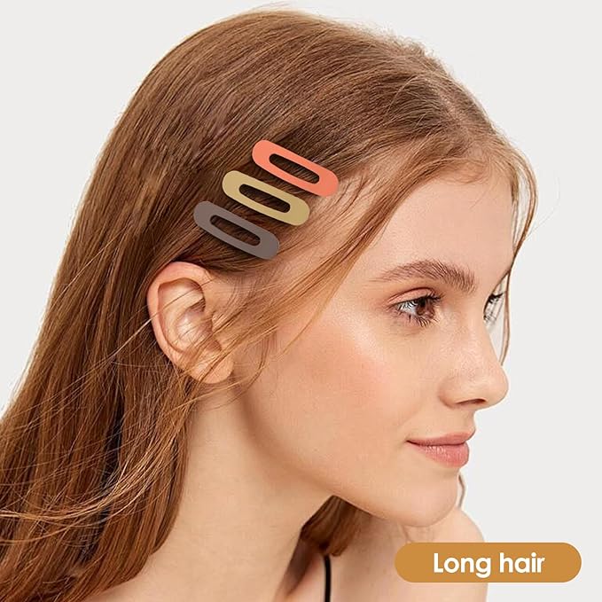 Small Flat Hair Clips for Women Lay Down Clips for Thin Hair Accessories 2.16 Inch pack
