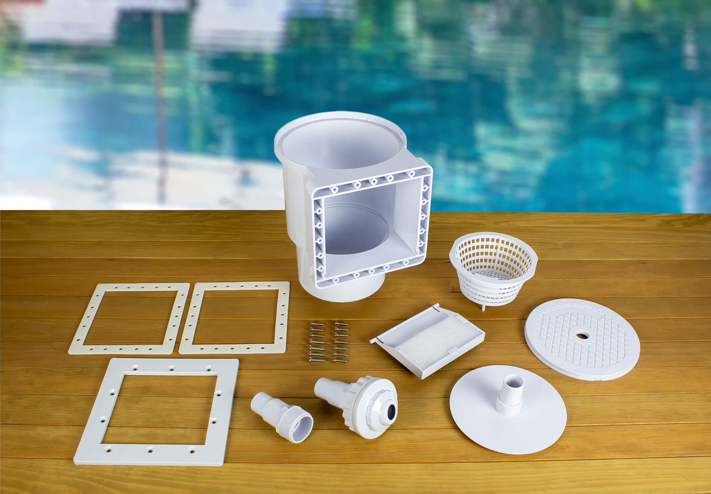 Poolmaster 32190 High-Profile Thru-Wall Swimming Pool Skimmer