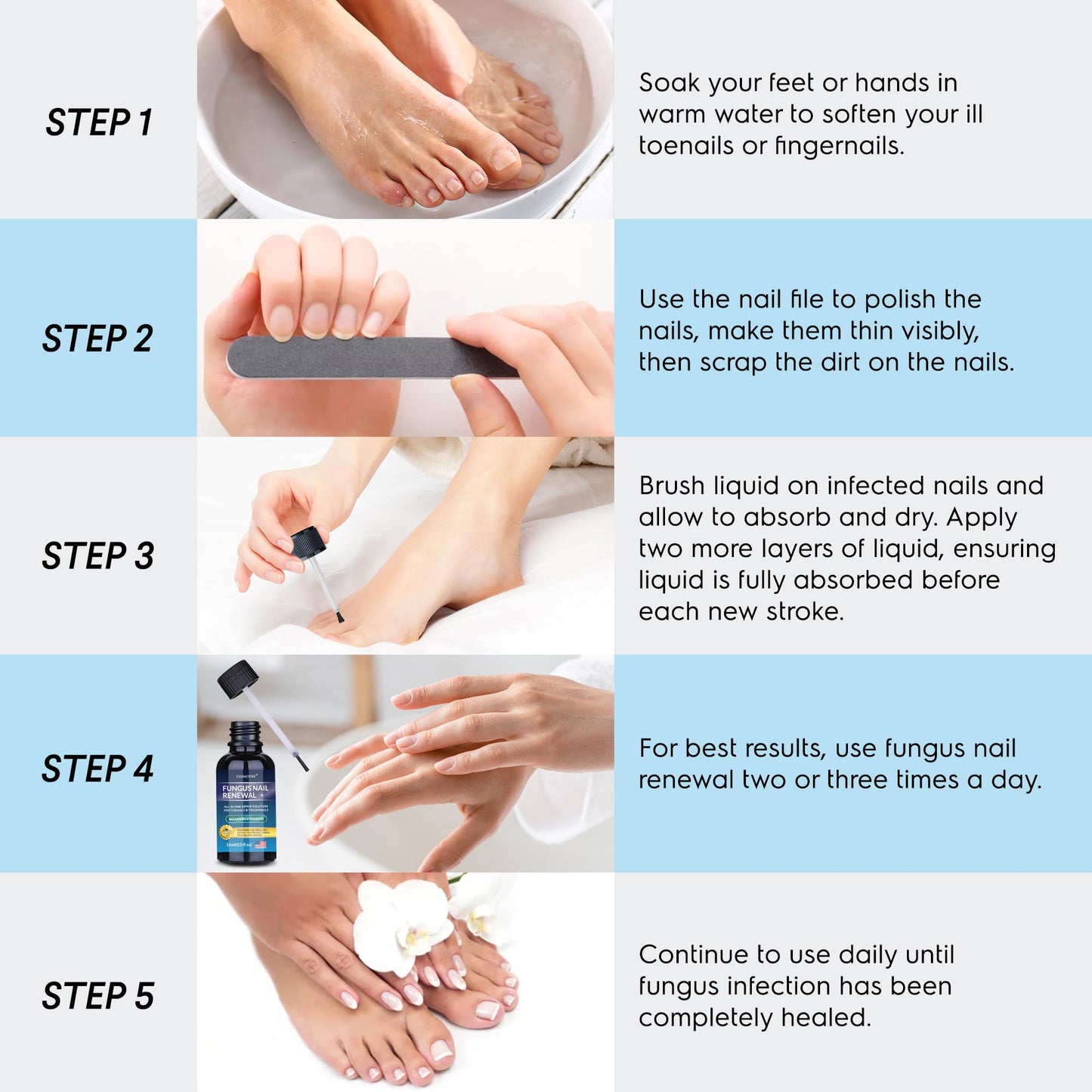 Advanced Toenail Fungus Treatment – Helps Reduce Thick, Yellow Nails & Maintain Healthier Toenails Over Time, Toe Nail Fungus Treatment Extra Strength 2pcs x15ml.