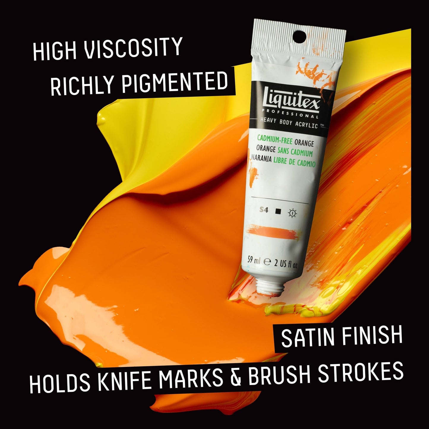 Liquitex Professional Heavy Body Acrylic Paint, 4 x 59ml (2-oz) Mixing Primary Color Set