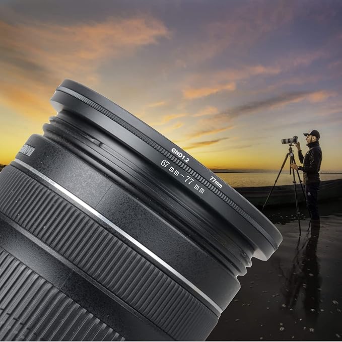 77mm to 86mm Step Up Ring Filter Adapter Applicable to All Brands of UV ND CPL Filter (77mm-86mm)