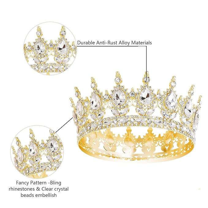 YOUlDIANZI Queen Crown Birthdays Crowns for Women, Birthday Sash, Birthday Tiara for Women Set, Princess Rhinestone BirthdayHeadband Birthday Gifts for Womens, Sweet Happy Accessories