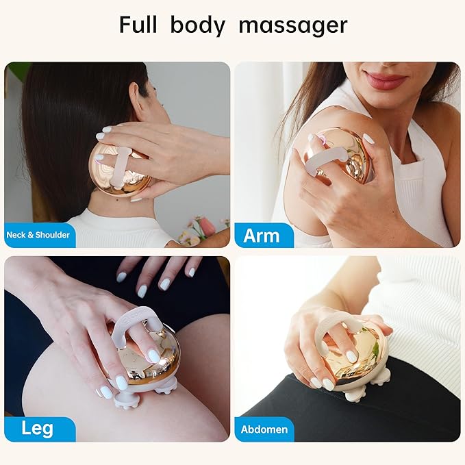 COMFIER Scalp Massager Head with 8 Claws,3 kneading Modes,Waterproof Hair Massage for Deep Cleansing,Cordless Body Cat Head Scratcher,Gifts for Women,Men