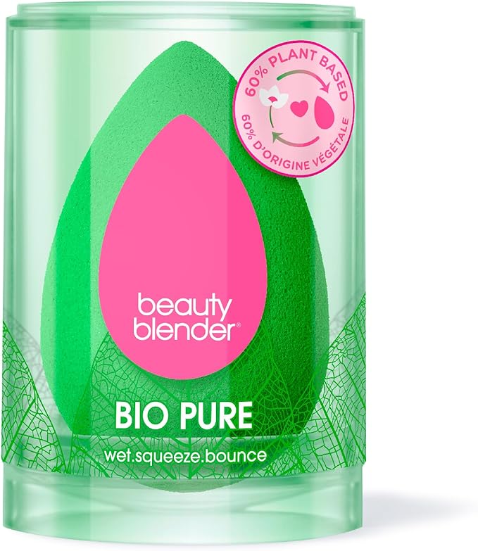 Beautyblender® Bio Beauty Blender Makeup Sponge, Super-Soft Foam Easily Blends Foundations, Powders & Creams, Made in USA, Reusable, Washable, Streak Free Application