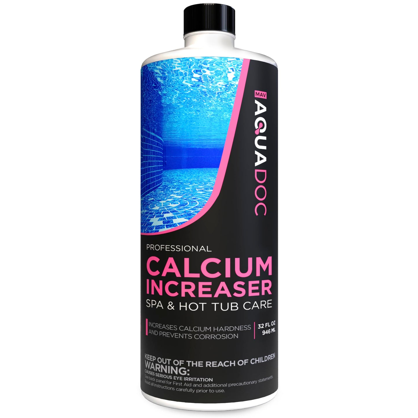 AquaDoc Spa Calcium Hardness Increaser - 32 oz - Calcium Chloride Granules for Balanced Hot Tub Water - Made in USA