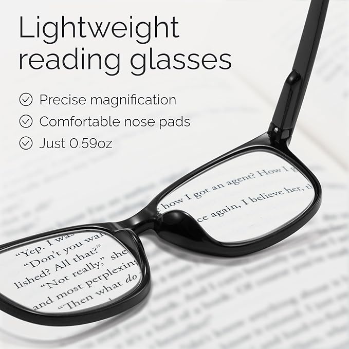 CCVOO 1.25 Reading Glasses for Women, Eye glasses, Blue Light Readers for Women, Cheaters