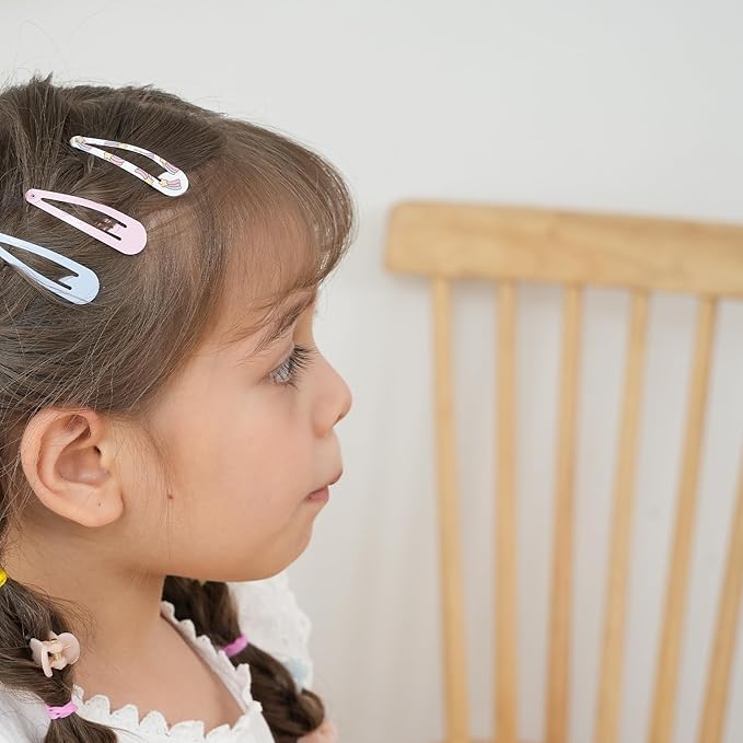 Colorful Snap Hair Clips Hair Barrettes for Girls,Clips Candy Color Hair Accessories for Kids Teens, Toddlers,Women (Color=Multicolor | Pack=120-Pack)