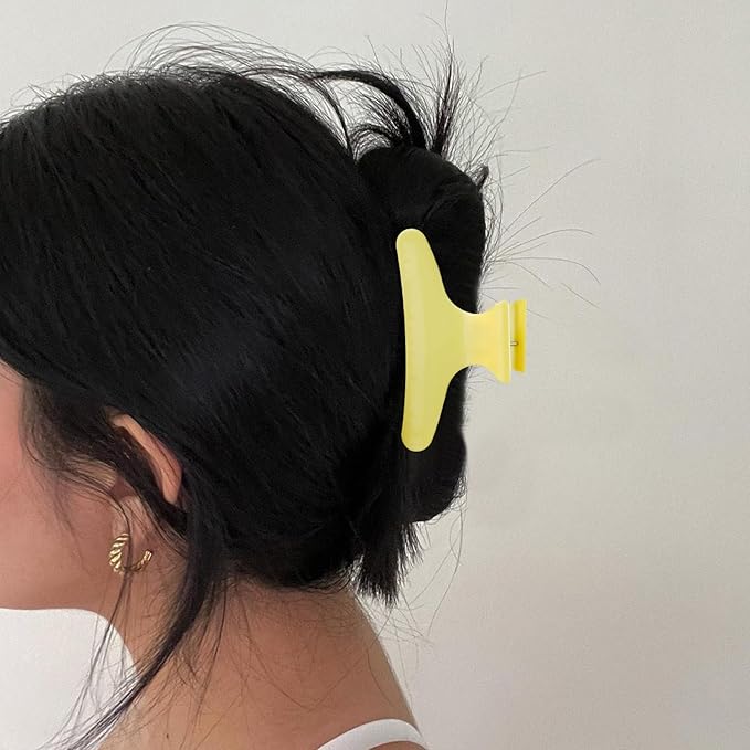 Hair Clips for Styling Sectioning 12 Pack Pink Yellow Blue Butterfly Clamps Hair Claw Clips Pro Salon Hair Clips for Styling, Sectioning, Cutting and Coloring