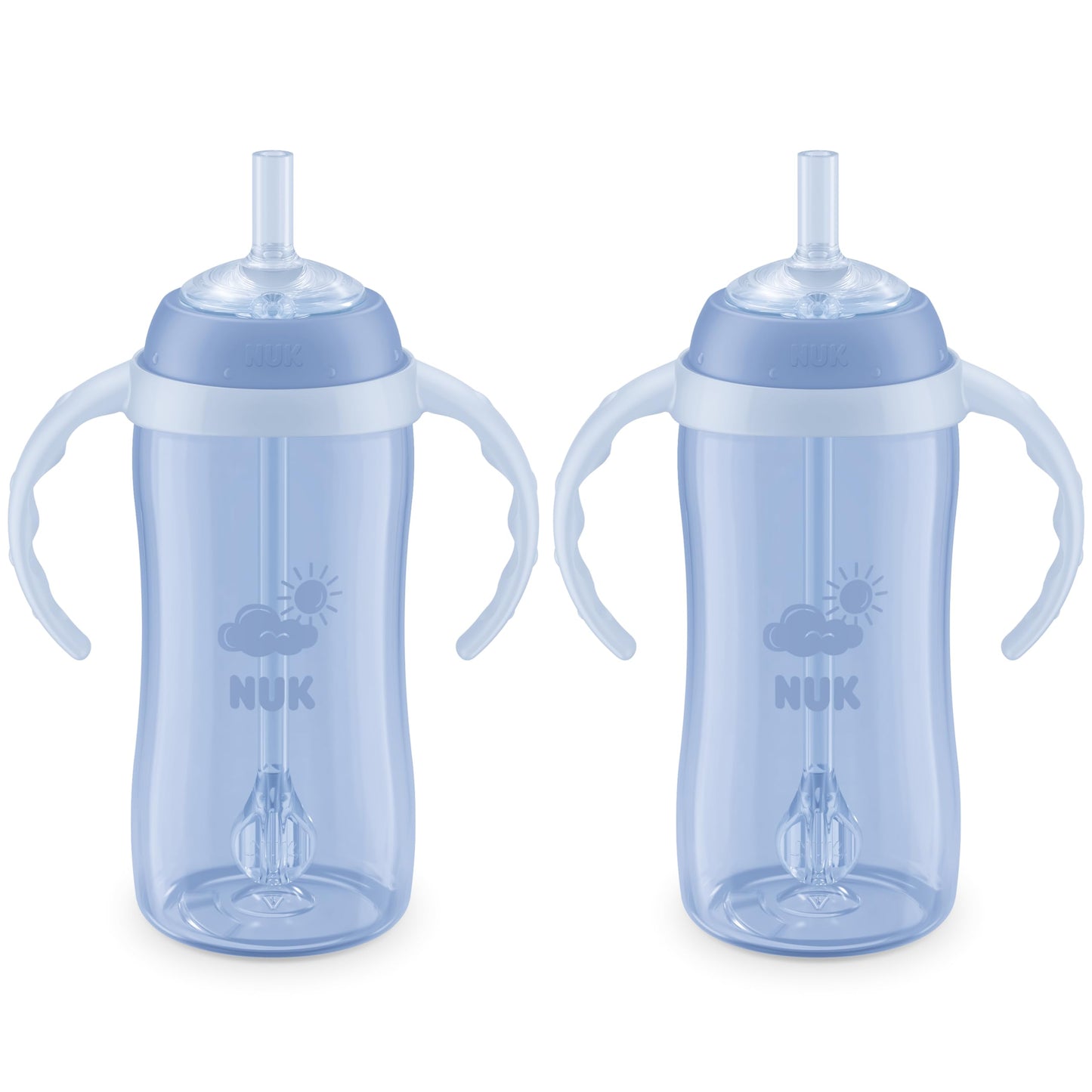NUK Learner Straw Cup 10oz - Toddler Cup with Soft Straw for Easy Drinking Suitable for Ages 8 Months and Up