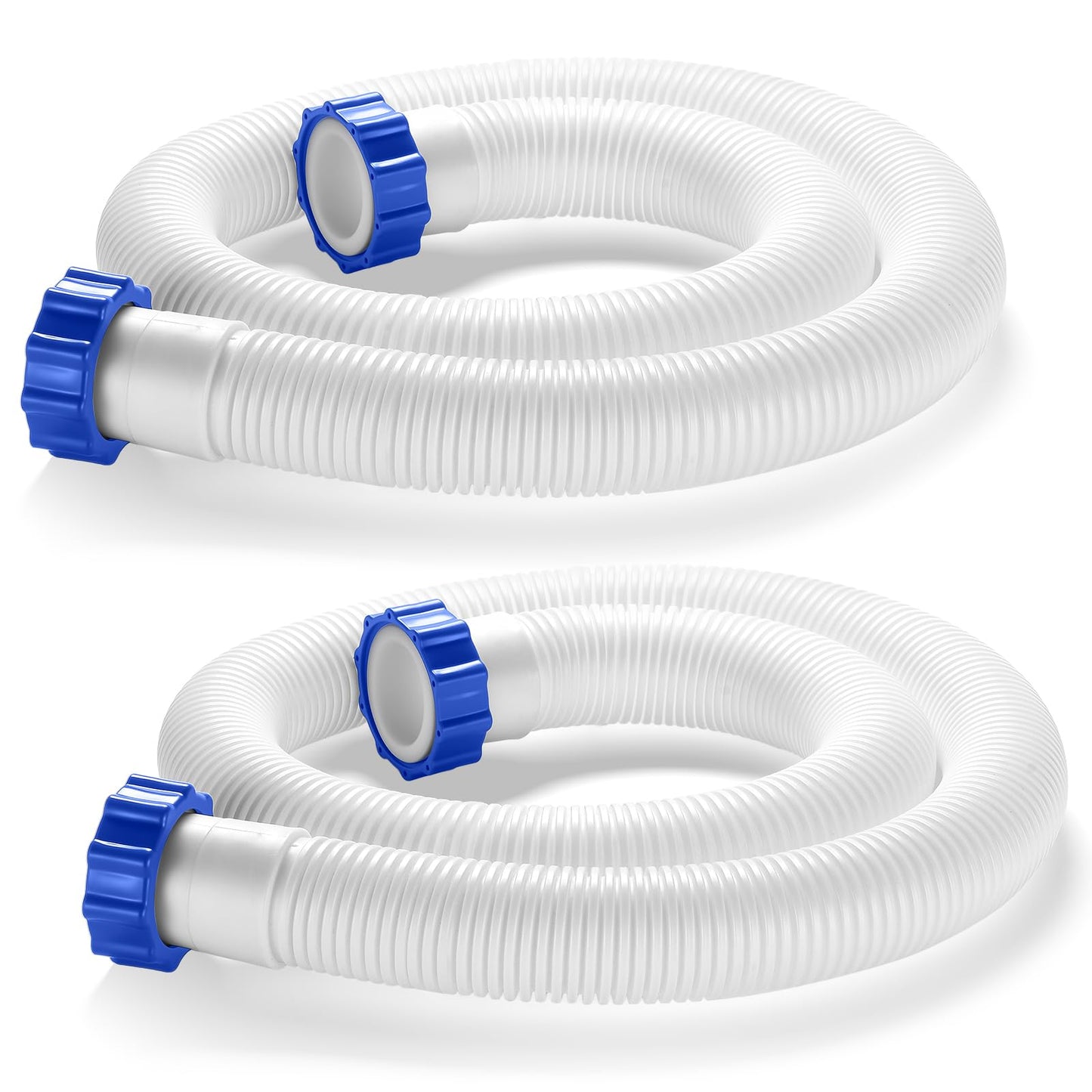 2 Pcs Pool Hoses for Above Ground Pools 1 1/2 Inch Diameter 59" Long Pool Pump Hose Replacement Filter Pump Hose Accessories