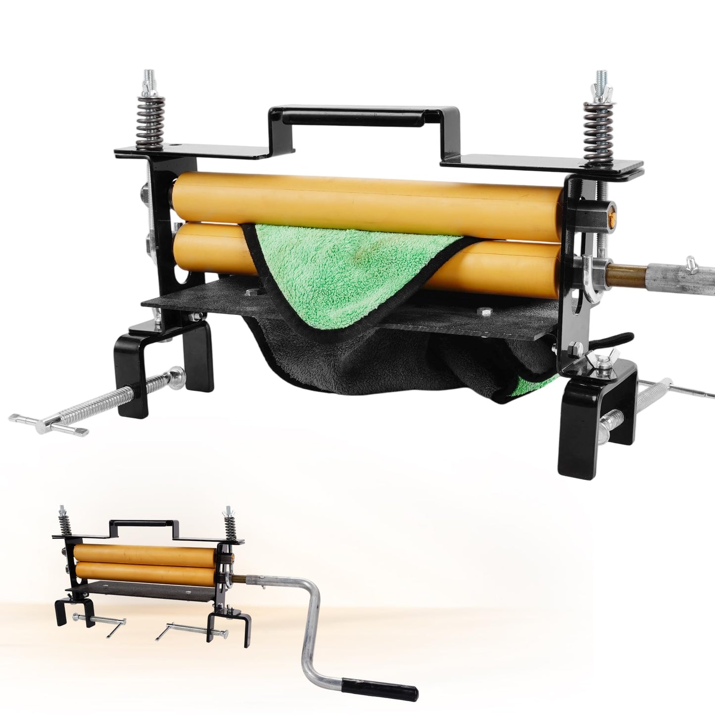 Heavy Duty Clothes Wringer, Hand Crank Laundry Wringer for Efficient Water Extraction, Perfect for Towels, Chamois, Sponges & Portable Washing Machines