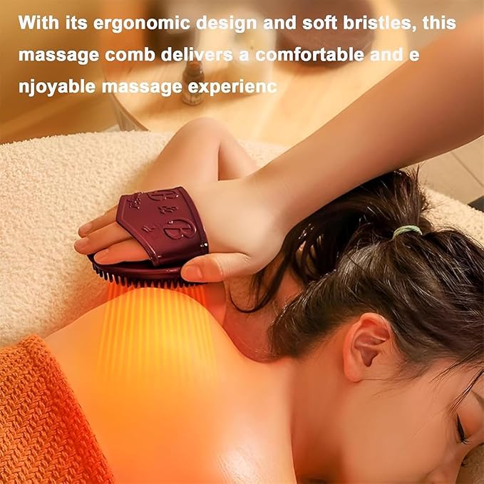 2 Pcs Meridian Brush Massage Brush, Beauty Salon Professional Custom Meridian Brush, Acupressure Meridian Brush, Meridian Scalp Massage Brush, Full Body Relaxation Comb