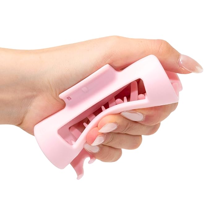 The Original Mello Hair Claw Clip Squishy Claw Clip Made in Korea Patent Pending 30021976 (Pink, Medium)
