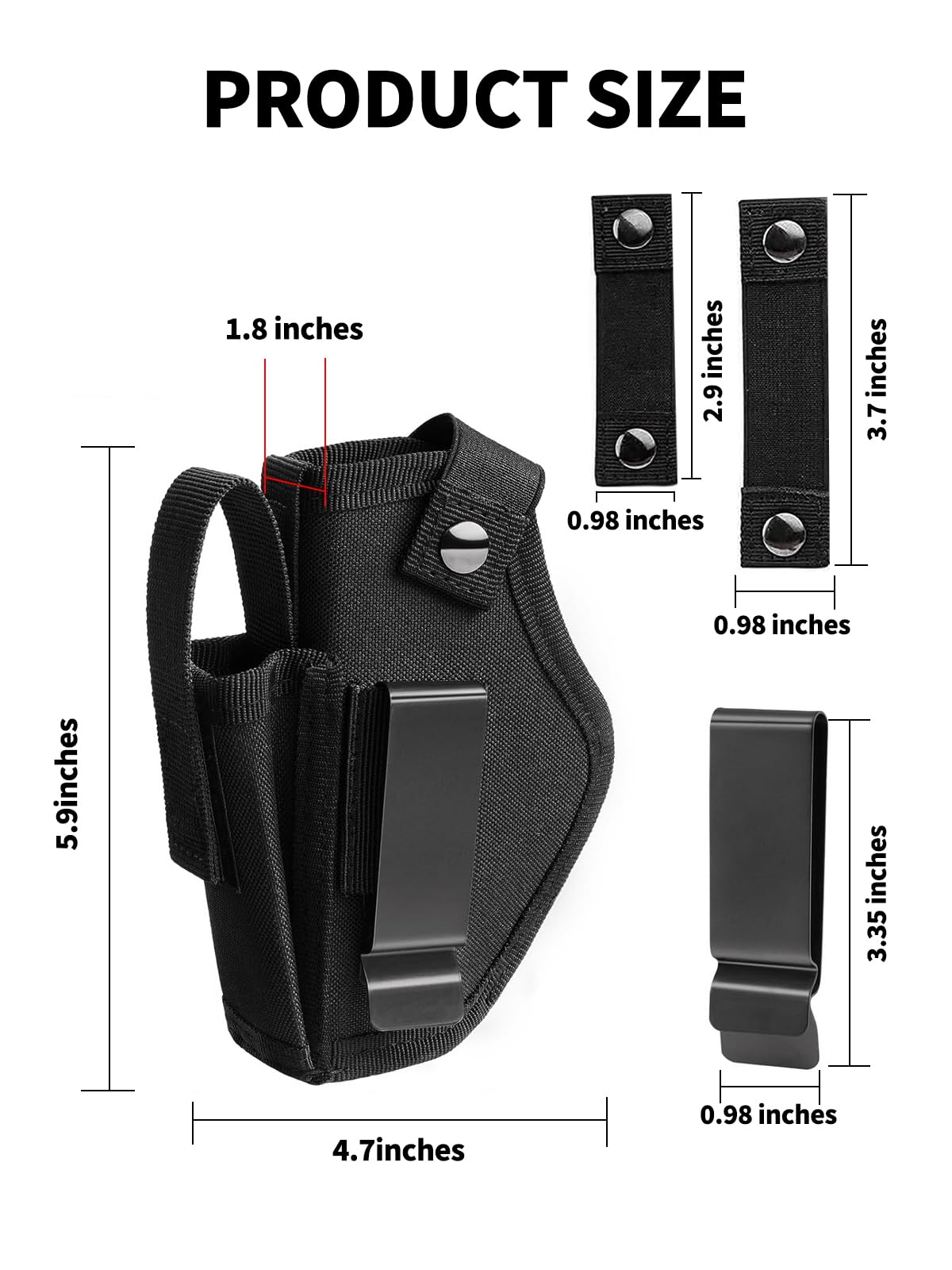 Glock 19 Gun Holster for Men & Women, IWB/OWB Concealed Carry Holsters, 9mm Pistlo Holster fits Glock 19/17/43X/23/26/27, 1911, 380 45ACP, S&W M&P Shield, Sig