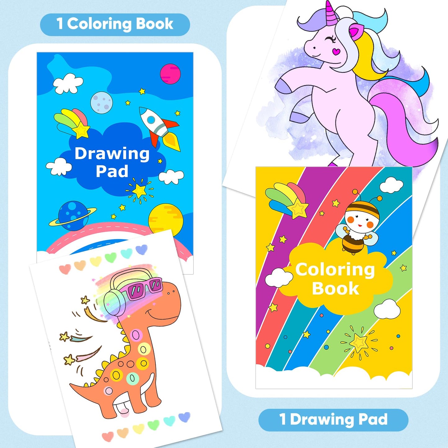 iBayam Coloring Set for Adult, Cute Preppy Stuff, 149-Pack Sketching Drawing Supplies Kits Painting Kits Art Set, Drawing Pad, Coloring Book, Crayons, Pastels, Pencils, Pens