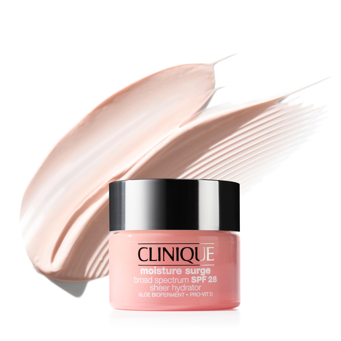 Clinique Moisture Surge Broad Spectrum SPF 28 Sheer Hydrator Face Moisturizer With Hyaluronic Acid, Aloe Bioferment + Provitamin D | Hydrating + Protecting, 1.7 Ounce