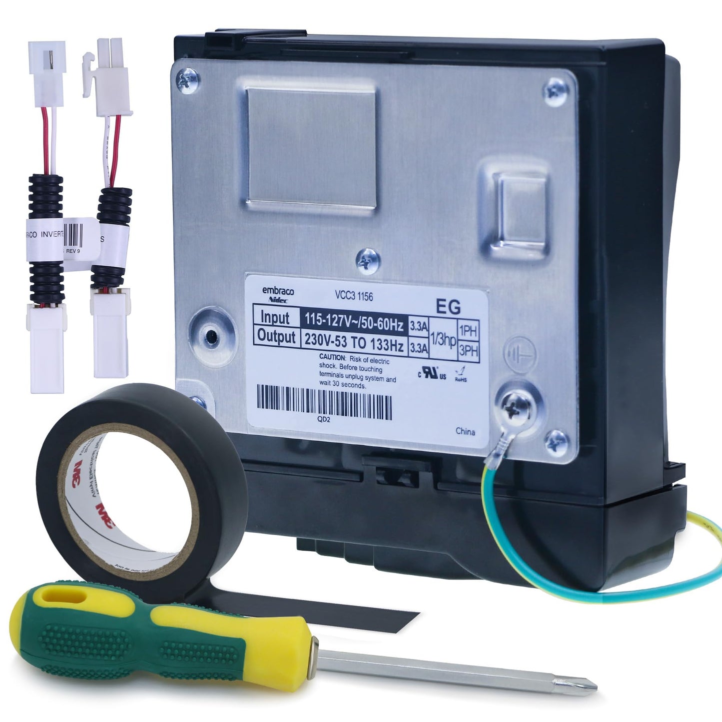 WR87X29409 Inverter Control Board for GE (Genral Electric) Refrigerator Models Replaces WR55X24143, WR55X26038, WR55X11099, WR55X11138, 4864662, WR55X10855, WR55X20326, WR55X20752, AP6332922