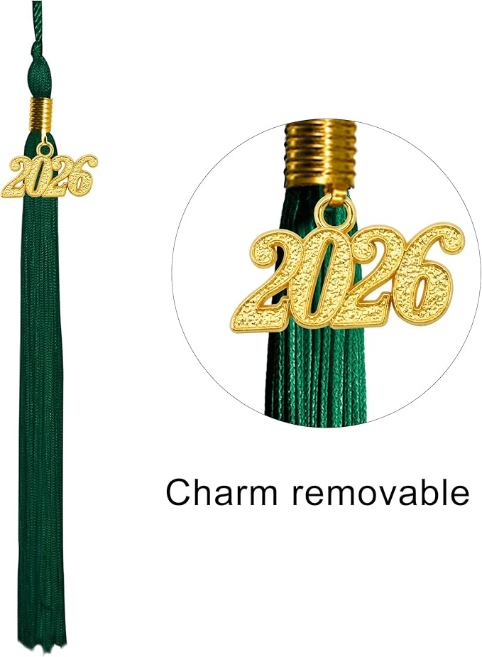 GraduationMall Matte Graduation Cap with 2026 Tassel for High School & Bachelor