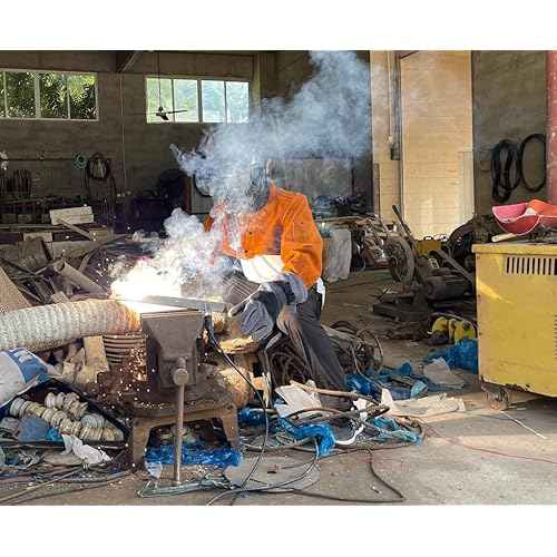 ANTAITHER Split Cowhide Leather Welding Cape Sleeve - Superior Heat & Flame Resistance for Heavy-Duty Protection