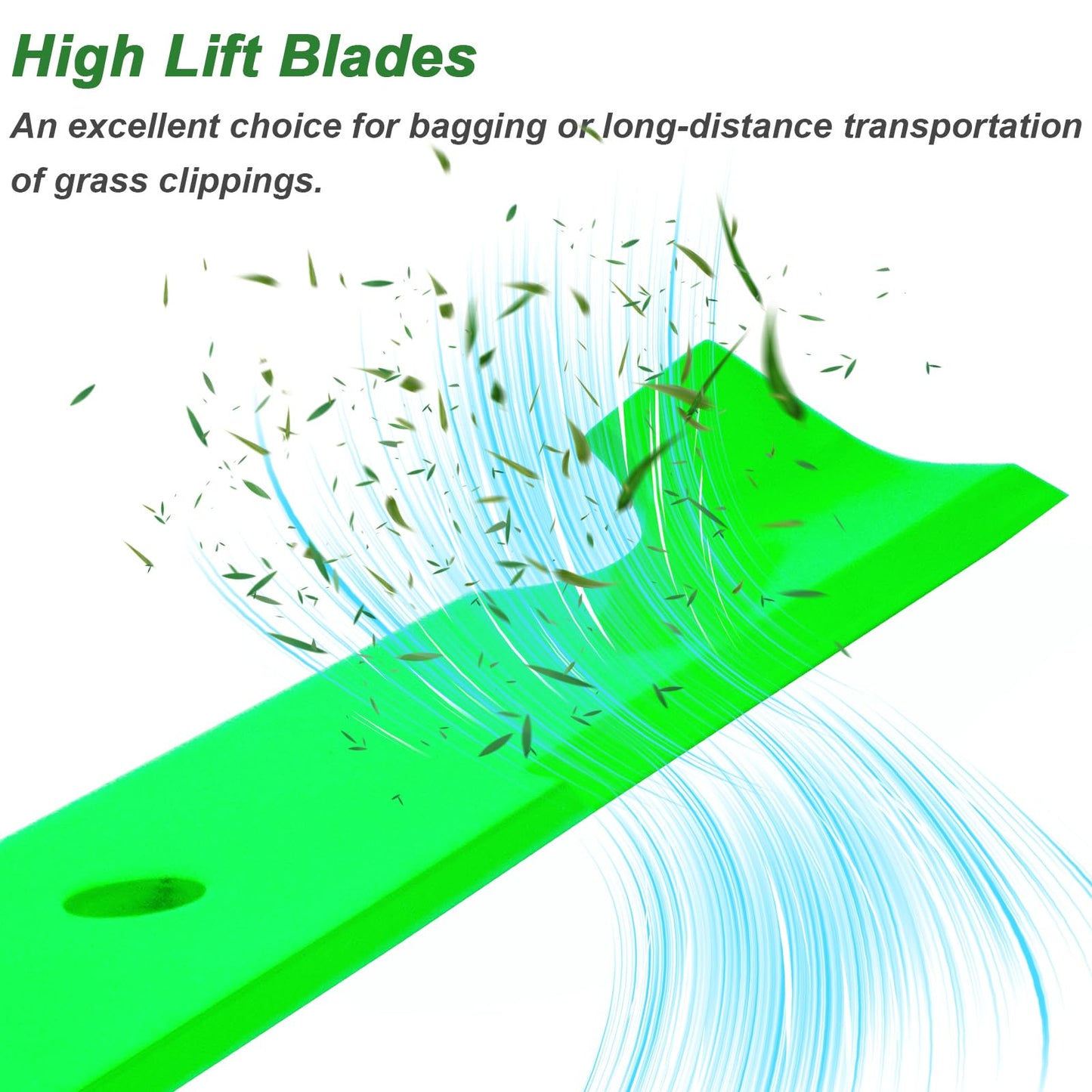 JYLEYJ 038-0001-00 High Lift Blades Fit for 54 inch Bad Boy Mower Deck Maverick ZT CZT Elite Outlaw Revolt Replaces 038-0001-00, 038-0000-00(3 Pack)