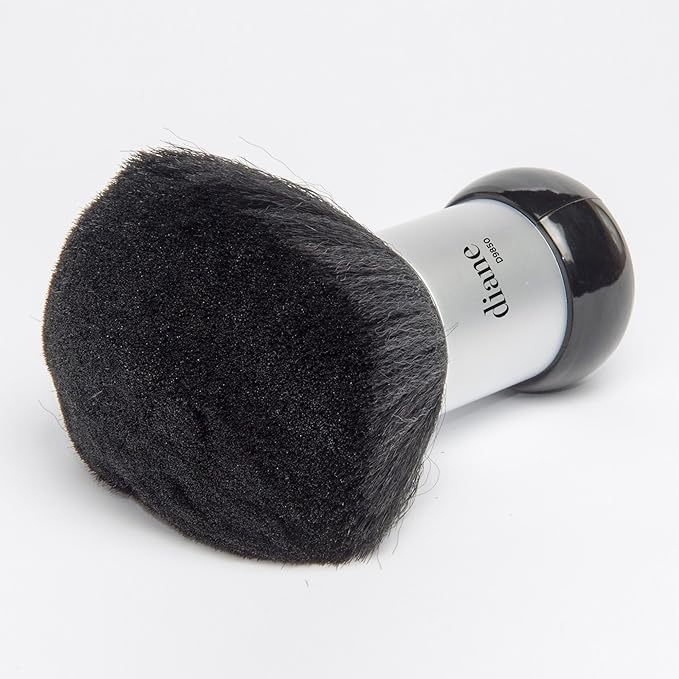 Diane Neck Duster Brush for Hair Cutting, Removes Loose Hair from Neckline and Ears, Barber Supplies and Salon Accessories, Soft Nylon Bristles, Stand Up Base, 5"