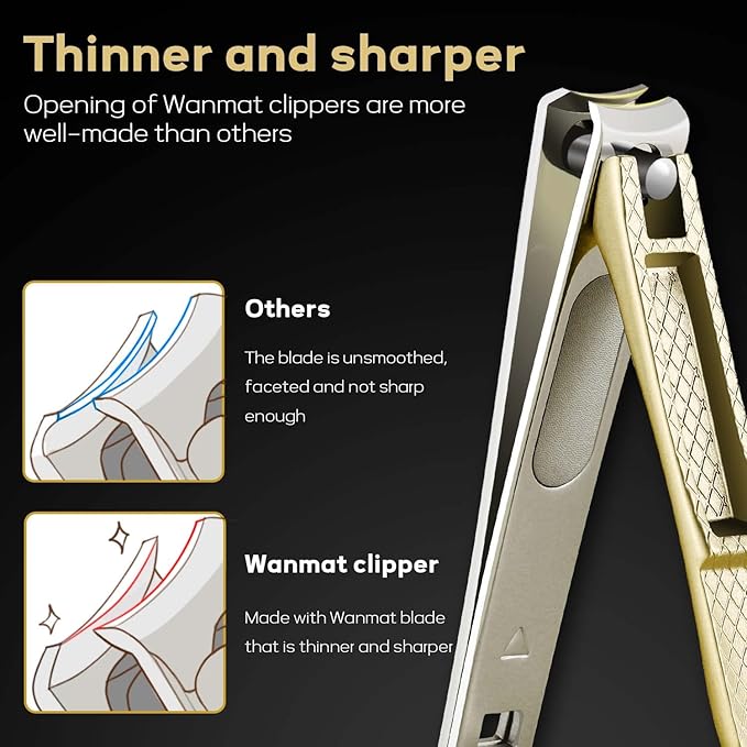 Upgraded Toe Nail Clippers for Men, 6pcs Toenail Clippers, (1pcs)