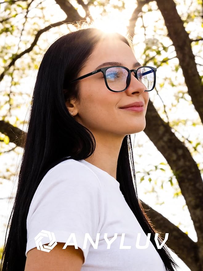 ANYLUV Blue Light Glasses for Woman Men, Womens Blue Light Blocking Glasses Computer Glasses Anti Eyestrain