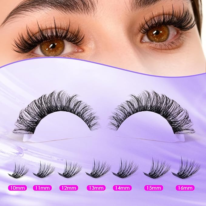 Ocean Pearl Lash Clusters 320pcs 3D Thick Lash Clusters kit 60D+80D Lashes,Eyelashes,Lash Extension Kit,Eyelash Clusters with lash adhesive+sealer+remover+tweezers,Lashes Clusters Eyelash Extensions