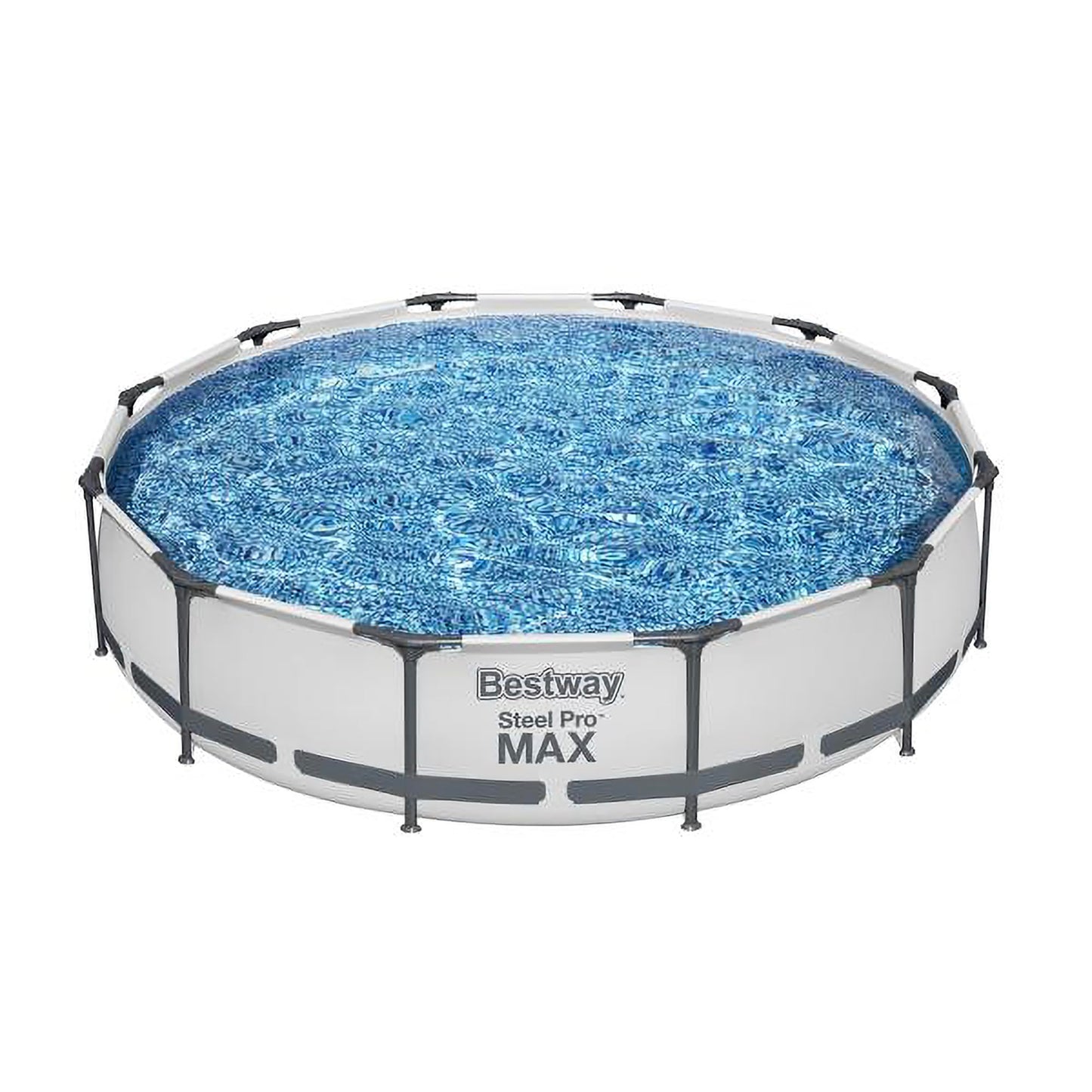 Bestway Steel Pro MAX Above Ground Swimming Pool (12' x 30") | Round Outdoor Backyard Family Pool with Tritech® Puncture-Resistant Liner | Easy Setup | Includes Filter Pump for Clean, Clear Water