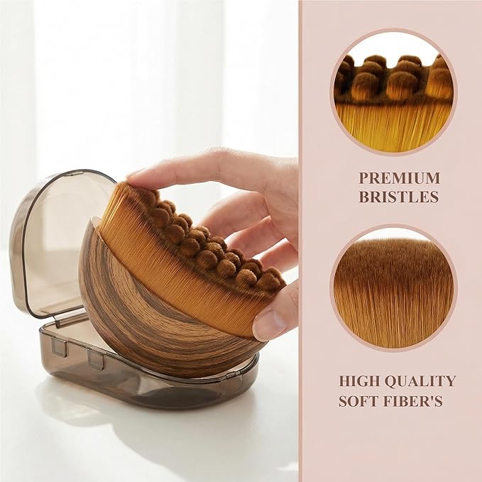 Lymphatic Contour Face Brush for Sculpting, Reduces Puffiness & Restores Definition, Gentle Soft Bristles, 2 Pack