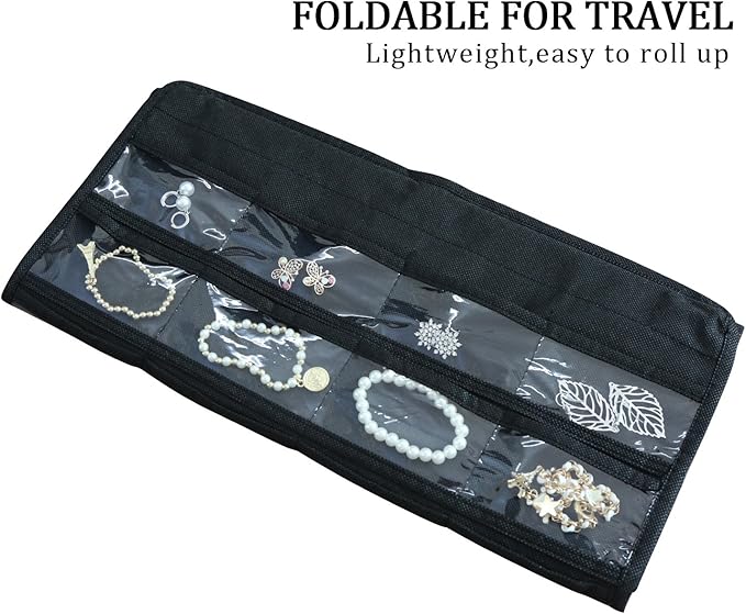 BB Brotrade Hanging Jewelry Organizer,Accessories Organizer,80 Pocket Organizer for Holding Jewelries
