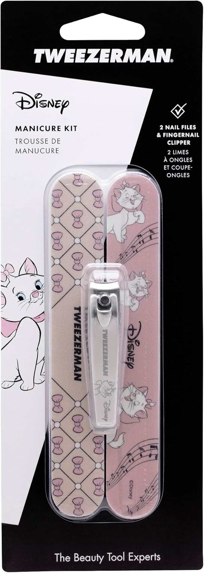 Tweezerman Disney's The Aristocats Manicure Kit - Fingernail Clipper with Two Nail Files