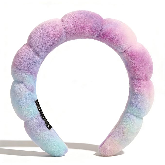 Ayesha Spa Headband for Washing Face Sponge Makeup&Skincare Headband Soft Fuzzy Hair band to Facial Clean