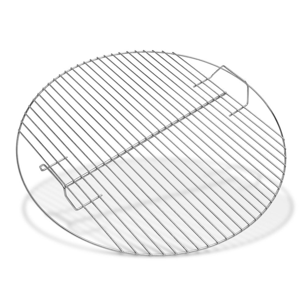 Weber Cooking Grate Silver 21.5" â HeavyâDuty Plated Steel with EasyâLift Handles, Fits 22" Weber Charcoal & Performer Grills, Kettle